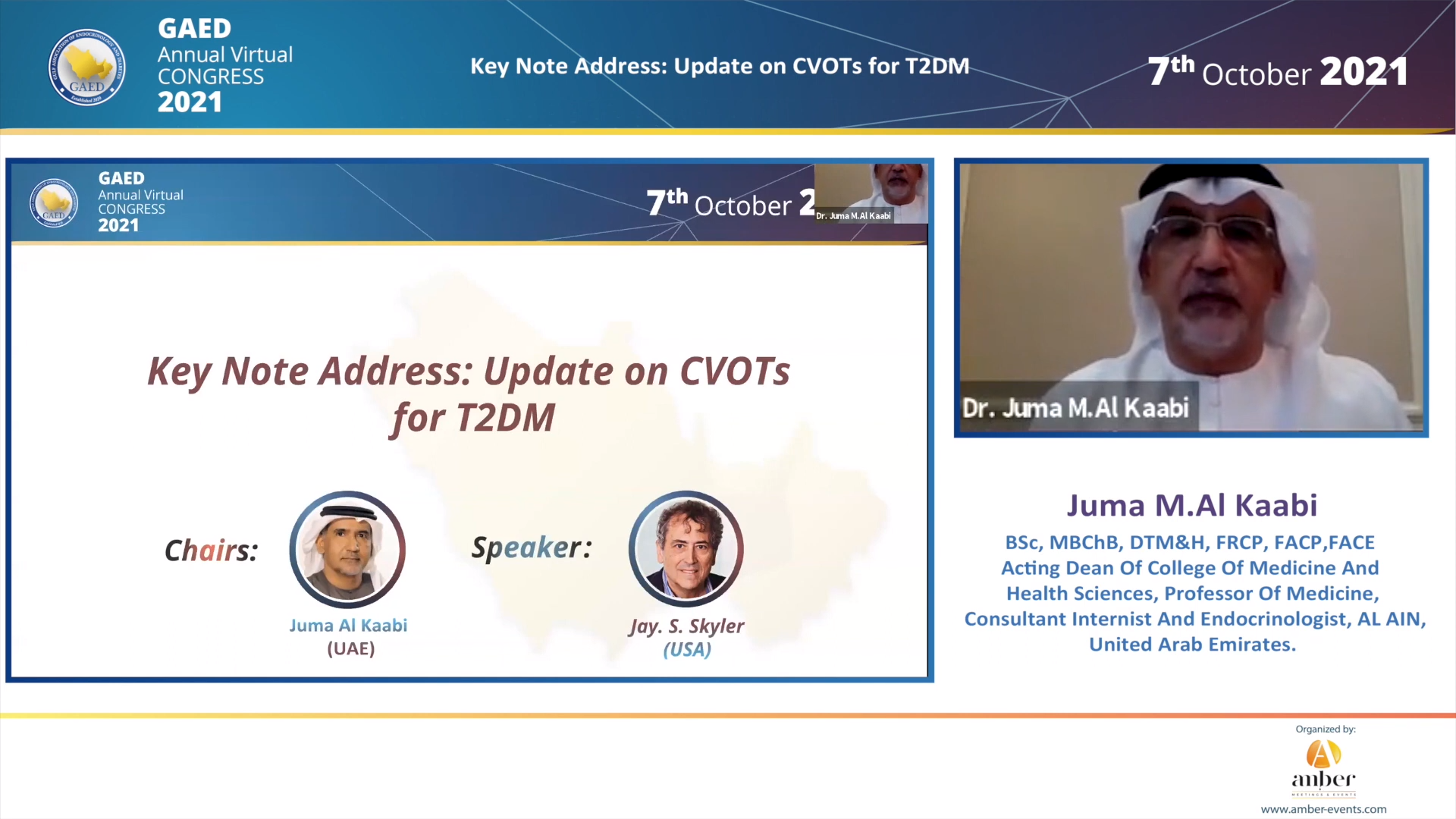 7.10.21 - Day 1, Key Note Address - Update on CVOTs for T2DM