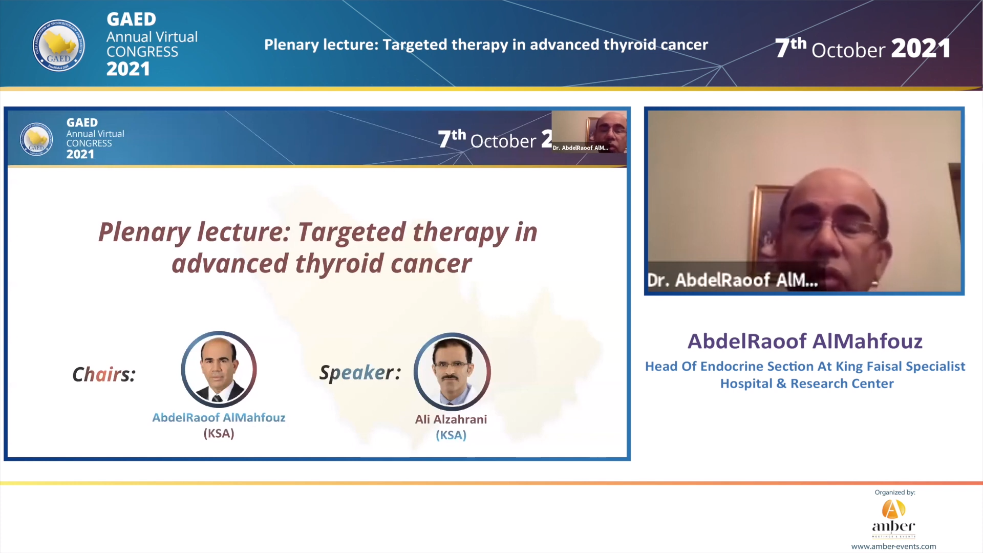 7.10.21 - Day 1, Plenary lecture - Targeted therapy in advanced thyroid cancer