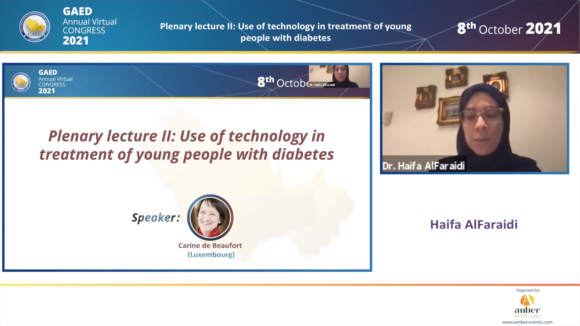 8.10.21 - Day 2, Plenary lecture II - Use of technology in treatment of young people with diabetes